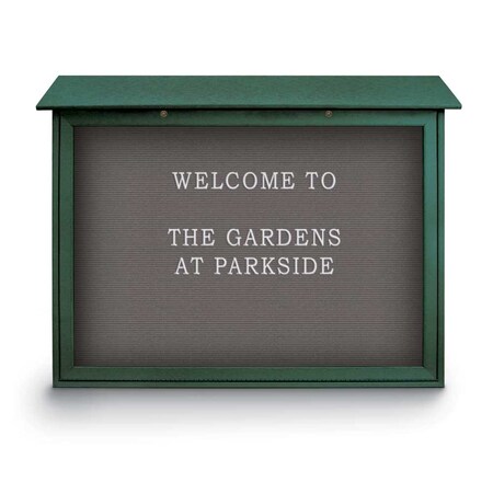 United Visual Products Indoor Enclosed Combo Board, 48"x36", White Frame/Black & Rubber UVCB4836W-BLACK-RUBBER